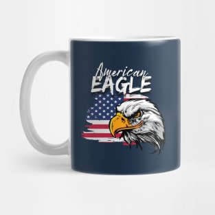 Eagle with American Flag Mug